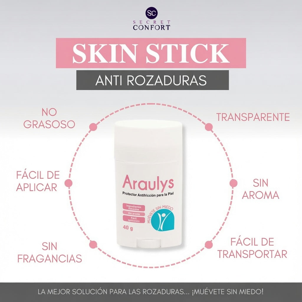 Stick Anti-Rozaduras Araulys · Protección para Muslos